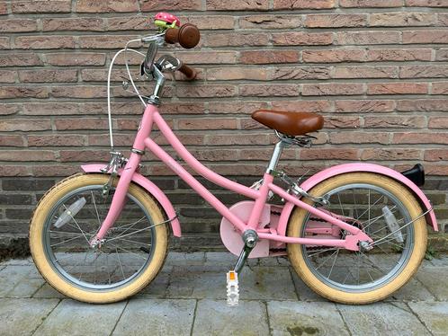 Bobbin 16” roze kinderfiets, Vélos & Vélomoteurs, Vélos | Filles, Utilisé, 16 pouces, Frein à main, Enlèvement ou Envoi