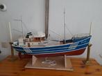 Tekoop. Unieke Rc houten bilingboats Progress1 trawler RTR, Autres marques, Enlèvement, Utilisé, 1:32 à 1:50