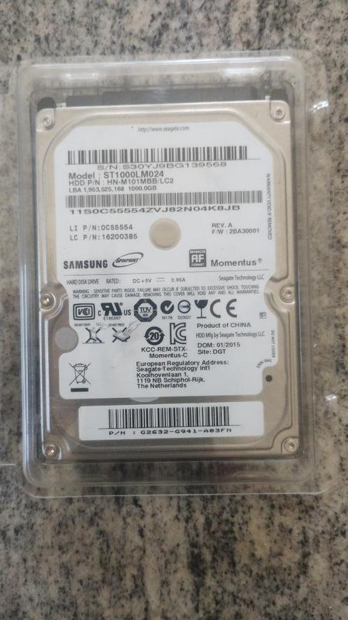 Disque Dur Interne SAMSUNG 1TB/TO  SATA HDD, Informatique & Logiciels, Disques durs, Utilisé, Laptop, Interne, SATA, Enlèvement ou Envoi