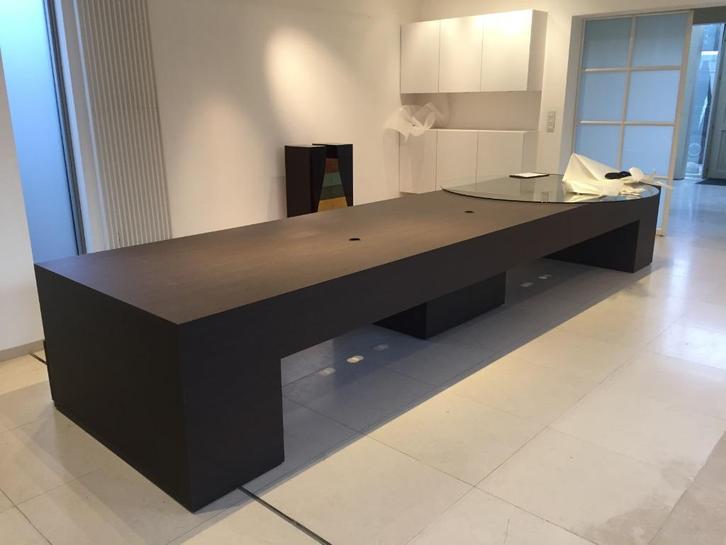 strak bureelmeubel in laminaatuitvoering, Huis en Inrichting, Bureaus, Gebruikt, Bureau, Ophalen