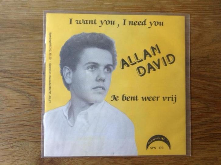 single allan david, CD & DVD, Vinyles Singles, Single, En néerlandais, 7 pouces, Enlèvement ou Envoi
