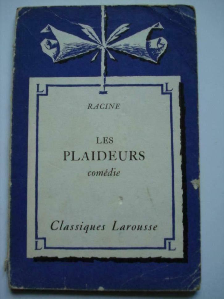 3. Racine Les Plaideurs Comédie Classiques Larousse 1963, Livres, Art & Culture | Danse & Théâtre, Utilisé, Théâtre, Envoi