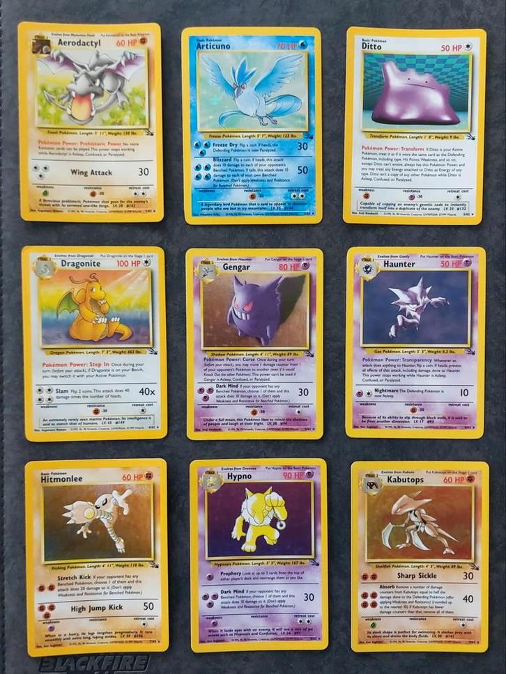 Alle WOTC Fossil set kaarten (1-62), Hobby en Vrije tijd, Verzamelkaartspellen | Pokémon, Zo goed als nieuw, Ophalen of Verzenden