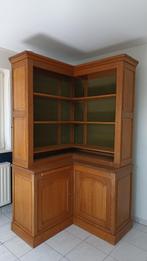 Hoekkast bibliotheek eik, Antiek en Kunst, Ophalen