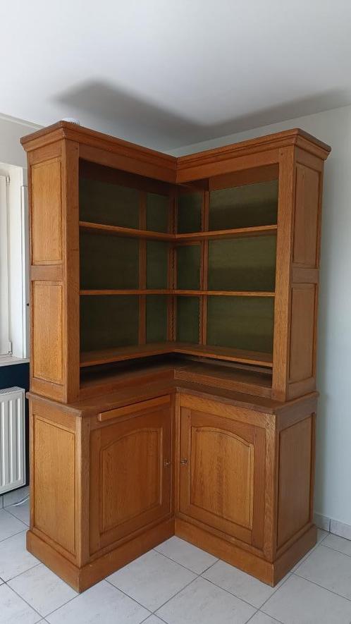 Hoekkast bibliotheek eik, Antiek en Kunst, Antiek | Meubels | Kasten, Ophalen