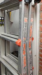 2X aluminium ladder schuif systeem, Doe-het-zelf en Bouw, Steigers, Ophalen of Verzenden, Zo goed als nieuw