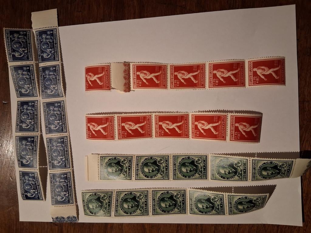 lot de timbres belges et 1 feuillet oblitere du Vatican, Enlèvement ou Envoi