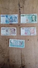 Bankbiljetten Italie, Ophalen of Verzenden