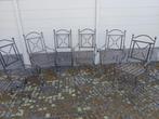 6 mooie ijzeren terrasstoelen, Tuin en Terras, Ophalen, Zo goed als nieuw