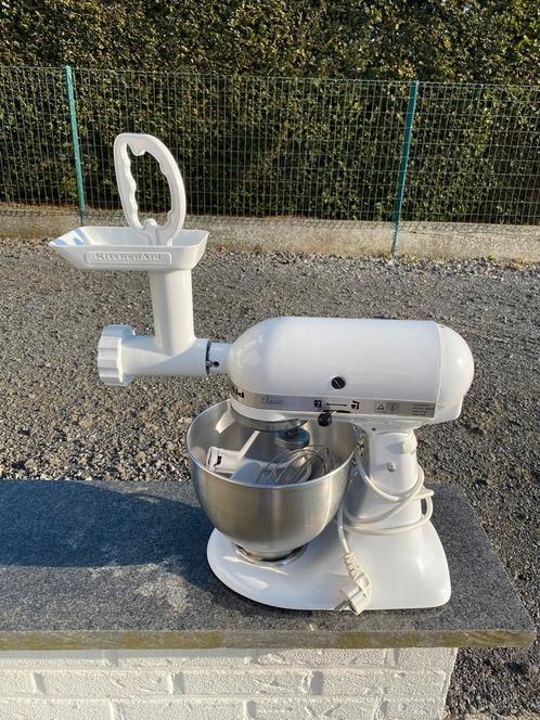 Kitchen Aid keukenrobot en Vleesmolen, Elektronische apparatuur, Keukenmixers, Zo goed als nieuw, Ophalen