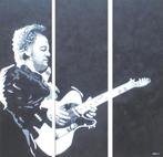 groot olieschilderij 3-luik Bruce Springsteen (120x120 cm), Verzamelen, Ophalen of Verzenden, Nieuw, Poster, Artwork of Schilderij