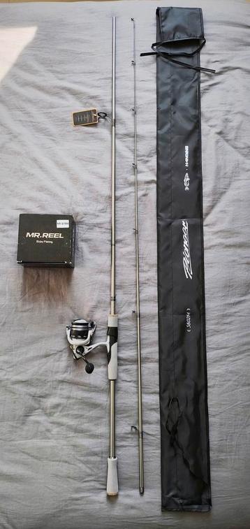 Hengel Pioneer Silver P 240 cm 6/21 g + haspel 1500 + nylon beschikbaar voor biedingen