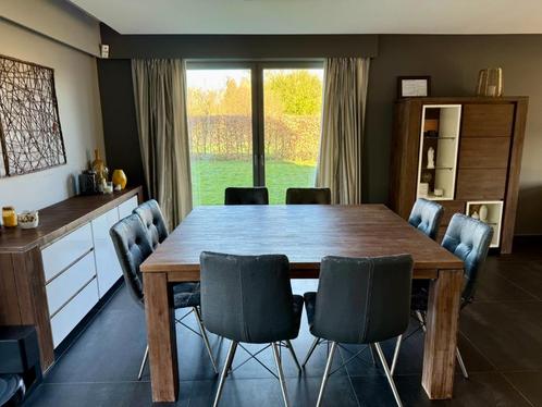 Salle à manger + table salon et meuble TV Henders & Hazel, Huis en Inrichting, Complete eetkamers, Gebruikt, Minder dan 4 stoelen