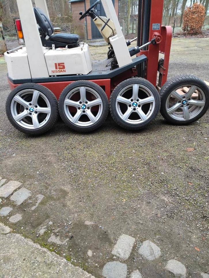 Velgen+ winterbanden BMW E91, Auto-onderdelen, Banden en Velgen, Velg(en), Winterbanden, 17 inch, 225 mm, Personenwagen, Gebruikt