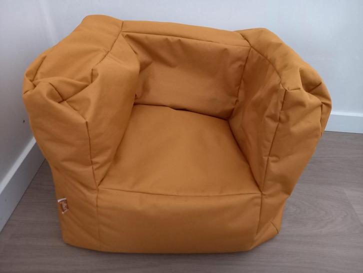 Zitzak in mosterdgeel van Jollein voor peuter/kleuter, Huis en Inrichting, Zitzakken, Zo goed als nieuw, Zitzak, Geel, Ophalen