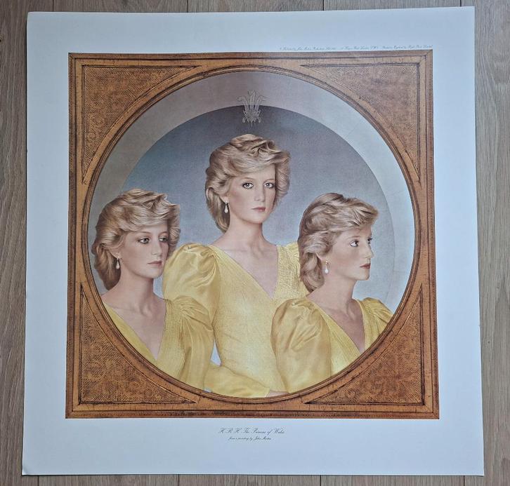 Affiche originale de la princesse Diana Lady Diana, Collections, Maisons royales & Noblesse, Comme neuf, Autres types, Envoi