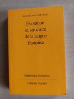 Evolution de la langue française, Comme neuf, Walther von Wartburg, Enlèvement ou Envoi, Français