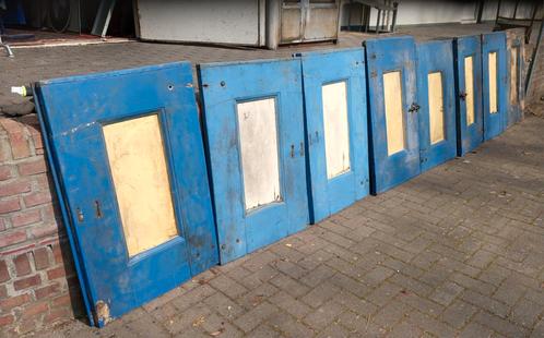 Partij eiken panelen,lambrisering,luiken Diksmuide,, Antiek en Kunst, Curiosa en Brocante, Ophalen