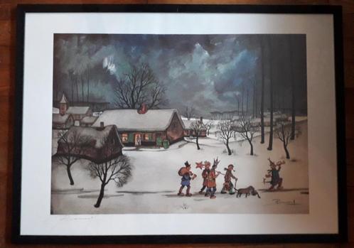 Oscar Bonnevalle - gesigneerde druk, Antiek en Kunst, Kunst | Litho's en Zeefdrukken, Ophalen of Verzenden