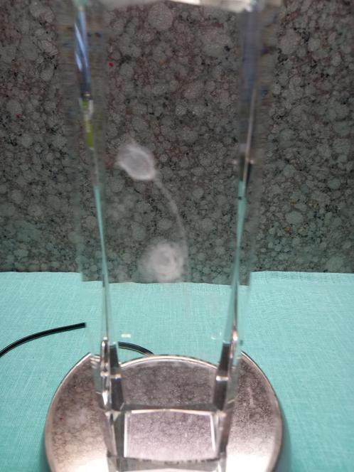 Kristalblok met 3D lasergravure = 5 euro, Antiek en Kunst, Antiek | Glaswerk en Kristal, Ophalen
