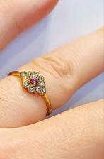Oud ringetjes met glitter steentjes, Handtassen en Accessoires, Ophalen of Verzenden, Zo goed als nieuw, Rood