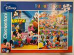 Puzzel Disney Mickey Mouse 9 + 12 + 18 ( 3 puzzel in 1 box), Comme neuf, Enlèvement ou Envoi