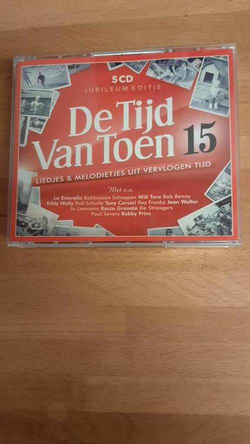 5cd DE TIJD VAN TOEN 15 Jubileum editie, Cd's en Dvd's, Cd's | Verzamelalbums, Zo goed als nieuw, Nederlandstalig, Boxset, Ophalen of Verzenden