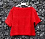 Pull en rouge, fait main pour dame de taille XL, Enlèvement ou Envoi, Comme neuf, Taille 46/48 (XL) ou plus grande, Rouge