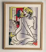 Roy Lichtenstein: lithografie 40 bij 50 cm ingelijst, Ophalen of Verzenden