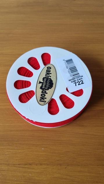 Biaisband katoen rood 20mm beschikbaar voor biedingen