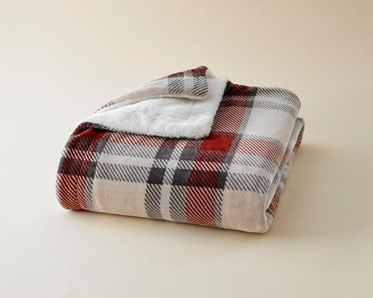 Plaids Cocooning Tartan plaid/fleece deken NIEUW 150x200 cm, Huis en Inrichting, Woonaccessoires | Plaids en Woondekens, Nieuw