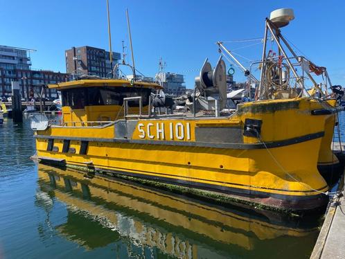 Catamaran werkschip, Watersport en Boten, Beroepsscheepvaart, Gebruikt, 100 tot 200 pk, Minder dan 10 meter, Diesel, Ophalen of Verzenden