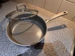 Greenpan 24 cm sauteerpan met deksel, Ophalen, Gebruikt, Koekenpan of Braadpan, Keramische plaat