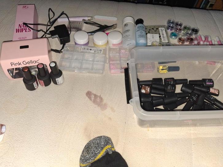 1 x gebruikte  nieuwe gelnagellakset, Diversen, Overige Diversen, Verzenden