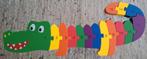 Krokodil houten puzzel met cijfers, Enfants & Bébés, Jouets | Puzzles pour enfants, Enlèvement, Neuf