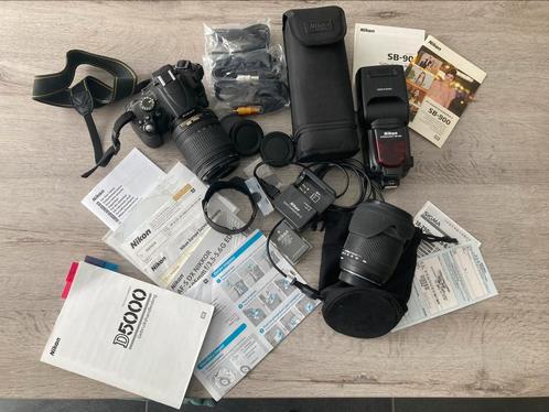 Nikon D5000, lens AF-S 18-105mm, externe flits SB-900, Audio, Tv en Foto, Fotocamera's Digitaal, Gebruikt, Nikon, Ophalen