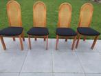 4 vintage stoelen webbing, Huis en Inrichting, Ophalen, Gebruikt