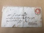 Italië  postwaardestukken uit 1862 bestemming Milaan, Brief