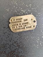 Dog tag us WW2 avant, Verzamelen, Militaria | Tweede Wereldoorlog, Ophalen of Verzenden