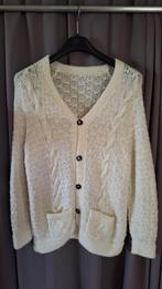 Pull marin 100 % laine pour femme, taille L, avec boutons, n, Enlèvement ou Envoi, Neuf, Taille 42/44 (L), Blanc