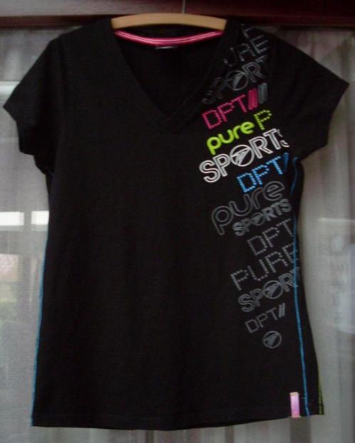 Zwarte sport t-shirt van Scapino maat M, Kleding | Dames, T-shirts, Zo goed als nieuw, Maat 38/40 (M), Zwart, Korte mouw, Ophalen of Verzenden