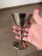 Vintage verzilverde kelk – EP Brass – Spanje, Antiek en Kunst, Ophalen of Verzenden, Zilver