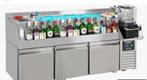 Koelwerkbank met cocktail bar station, Ophalen, Gebruikt, Inox Meubilair