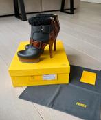 Enkellaarsjes Fendi, Bruin, Lage of Enkellaarzen, Ophalen of Verzenden, Nieuw