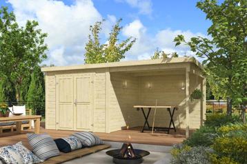 Blokhut met overkapping Lars 500x250 vuren beschikbaar voor biedingen