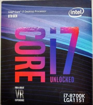 Intel I7-8700K cpu beschikbaar voor biedingen