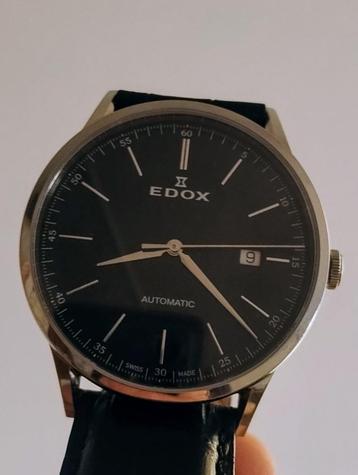 Edox automatische horloge, Montre-bracelet, Autres marques, Enlèvement ou Envoi, Cuir