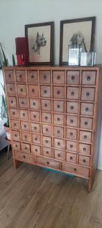 Ladekast/ apothekerskast massief hout, Maison & Meubles, Armoires | Commodes, Enlèvement