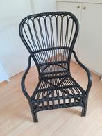 Zwarte rotan zetel, Huis en Inrichting, Stoelen, Ophalen of Verzenden, Zo goed als nieuw