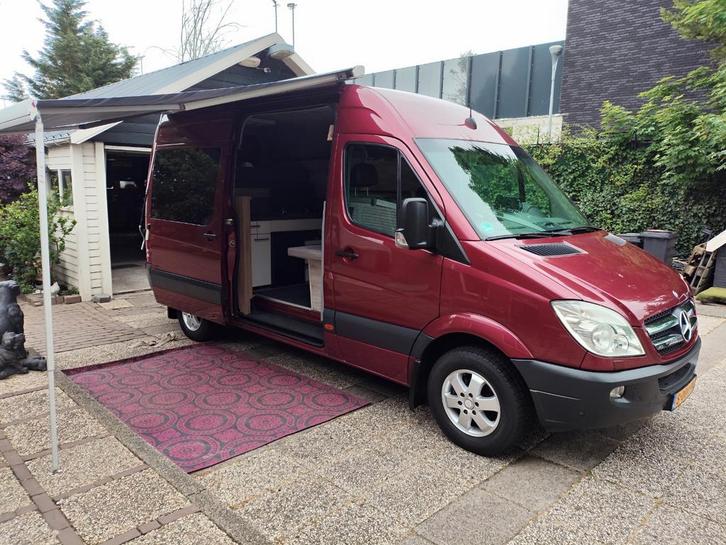 Prachtige Mercedes Sprinter Automaat 180pk 4 personen L2 H2, Caravans en Kamperen, Mobilhomes, Particulier, tot en met 2, Buscamper of Camperbus